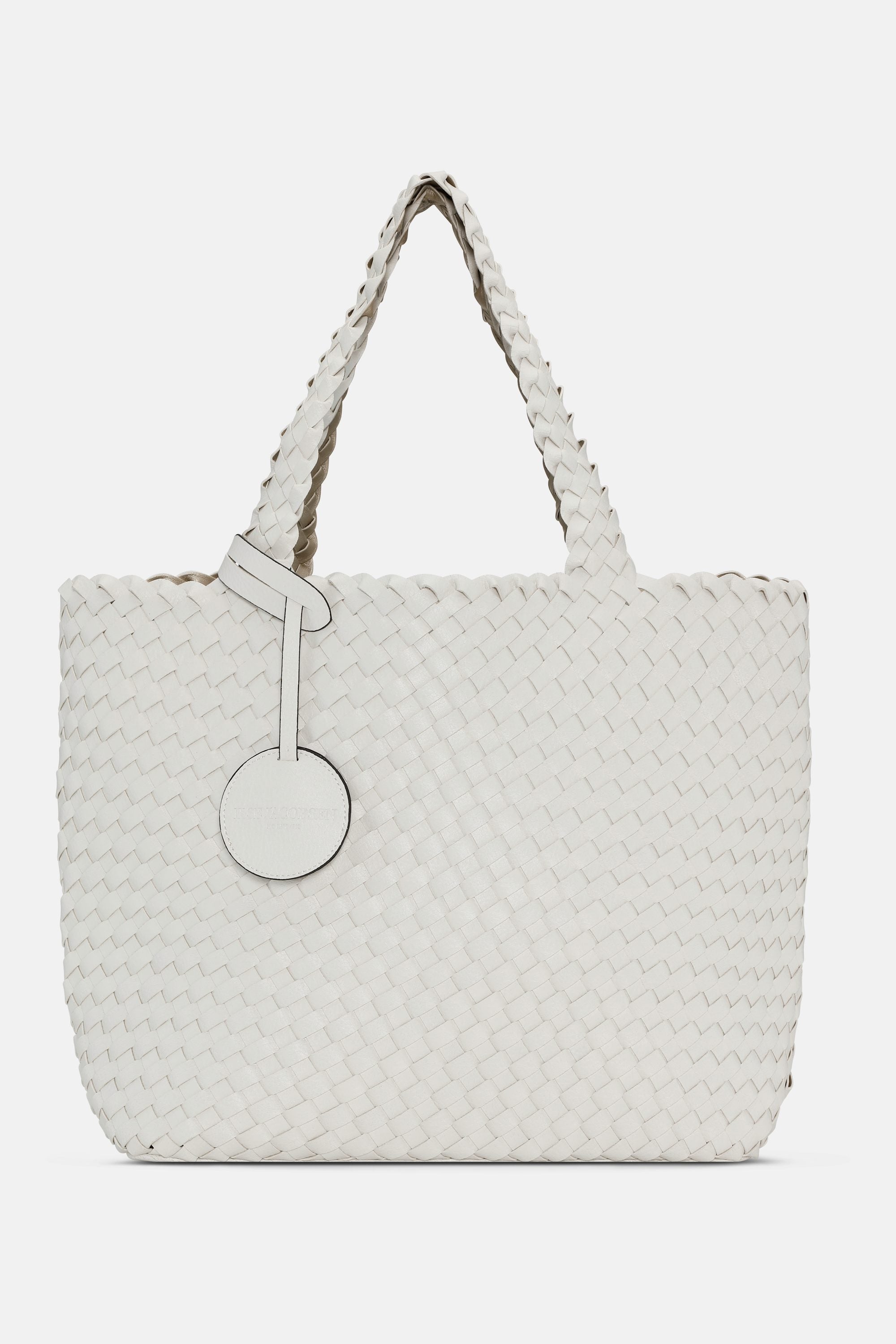 Tote Bag Braided - White Platin